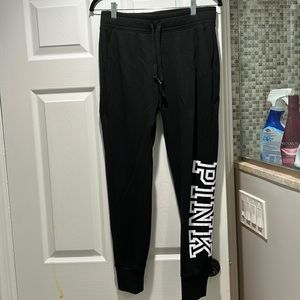 NWOT Victoria’s Secret PINK black sweatpants